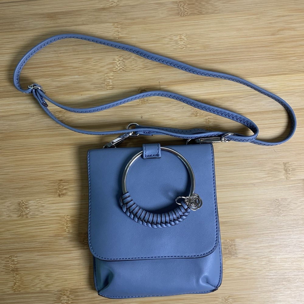 Carlos by Santana blue Small Crossbody hipster swing bag handbag